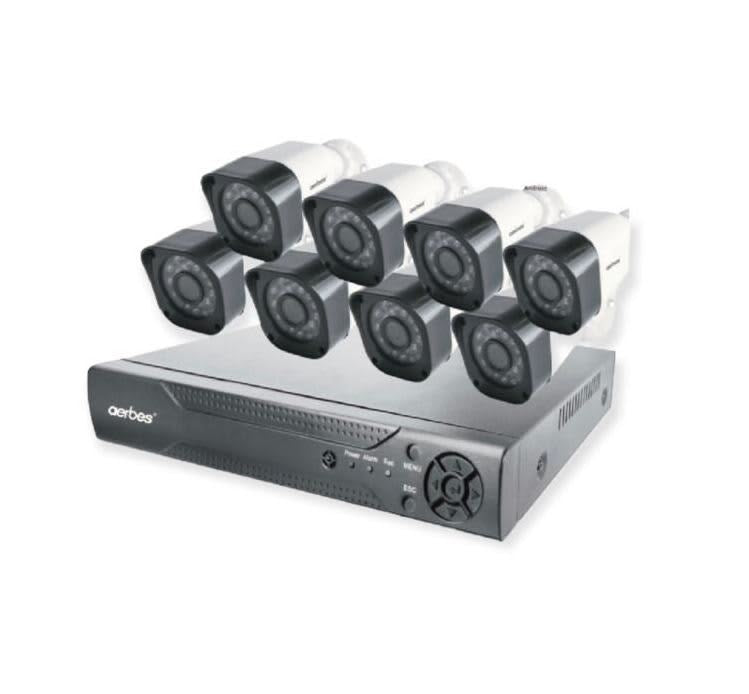 8 Channel Touchview Solution 200W 1808P Full AHD Camera Set