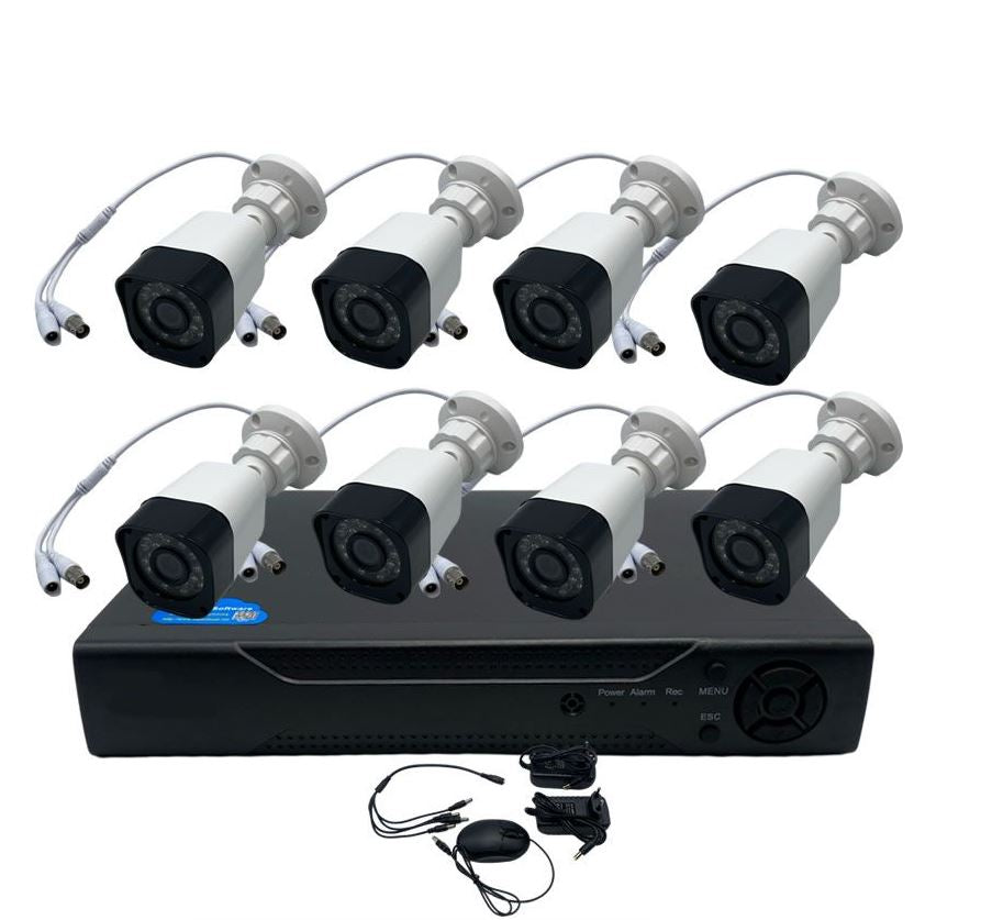 8 Channel Touchview Solution 200W 1808P Full AHD Camera Set