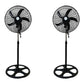 Lexuco 18'' Adjustable Pedestal Floor Fan set of 2 B 300 mm 5 Blade Pedestal Fan (Black, Pack of 2