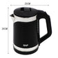 RAF 2.0L Cordless Electric Jug Kettle With Silver Trim - 2000W Fast Boiling 360° Rotating Base Auto Cut-Off