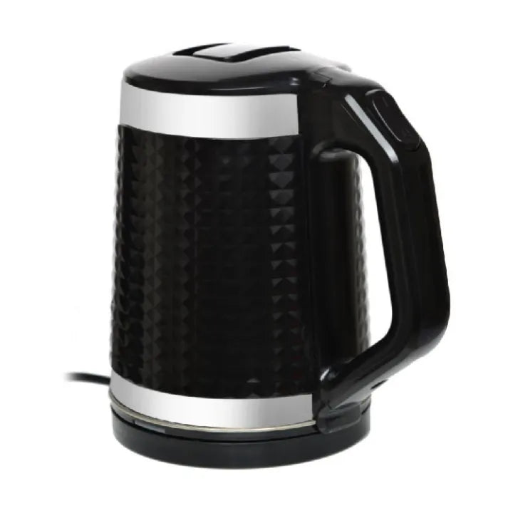 RAF 2.0L Cordless Electric Jug Kettle With Silver Trim - 2000W Fast Boiling 360° Rotating Base Auto Cut-Off