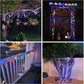 5M Solar Powered Water Drops String Light RGB