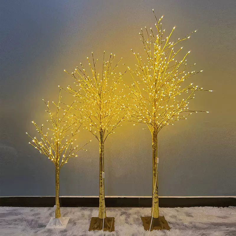 Christmas 1.8M Pearl 240 LED Gold Tree Light White