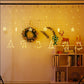 Christmas LED Curtain Lights Christmas Decoration Bell And Deer String Lights, (Warm White Light)