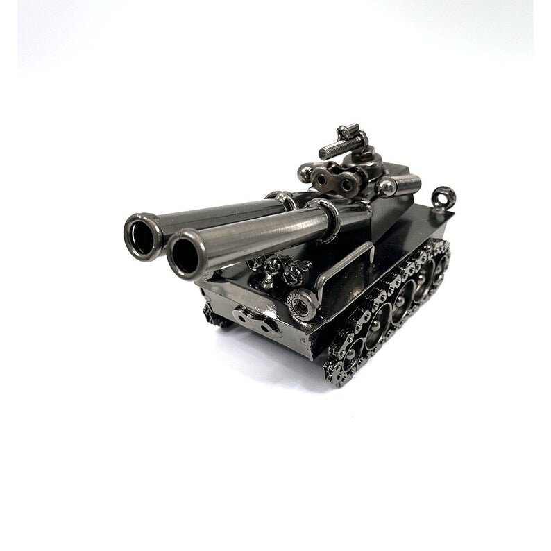 Double Barrel Scaled Tank - Collectible Model