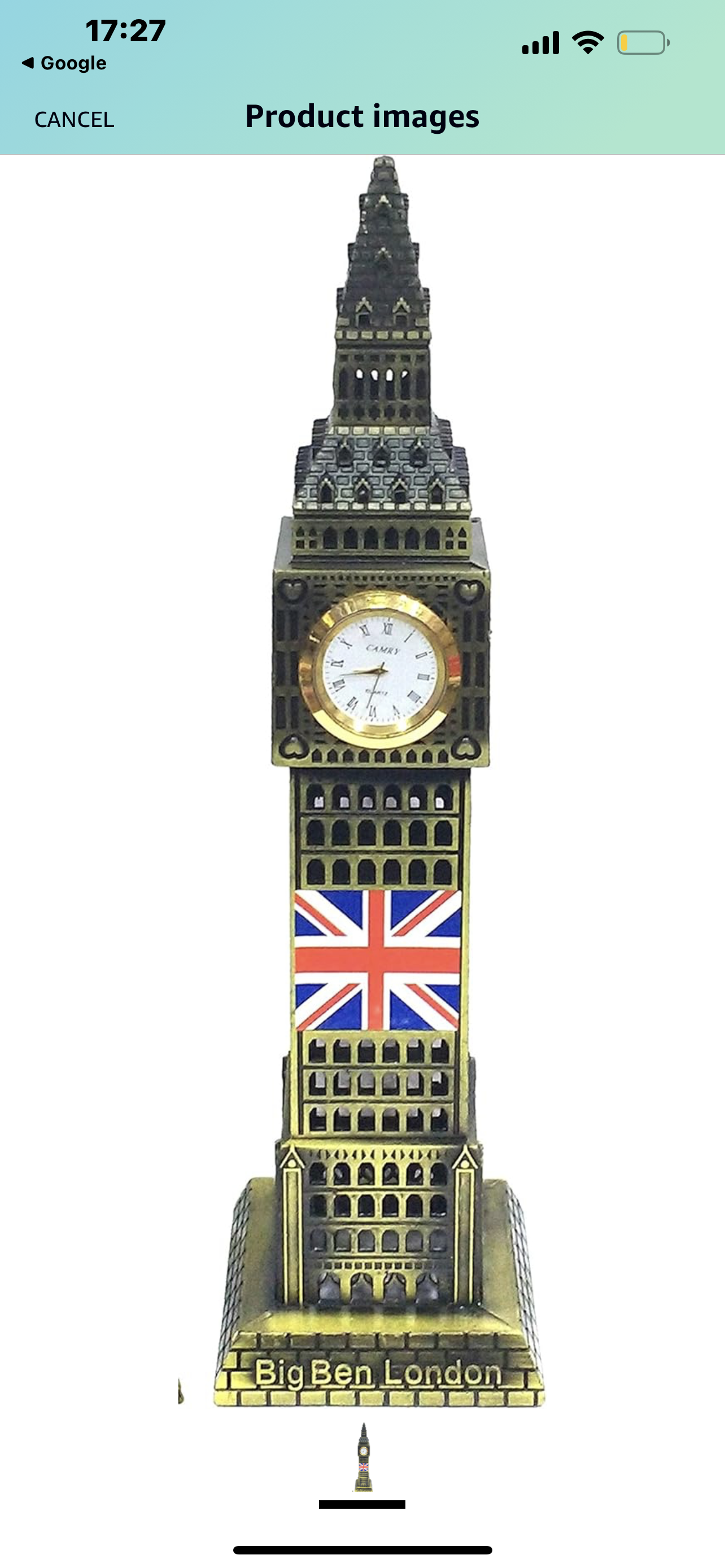 London's Premium Big Ben Metal Collectible Showpiece