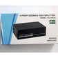 4 Port Powered VGA Splitter 1 in 4 Out 200Mhz  Video Distribution Duplicator for 1 PC to 4 Monitors Projector