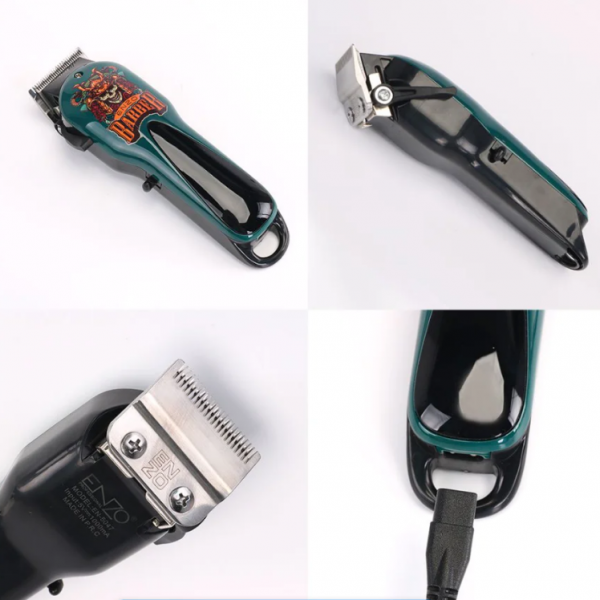 ENZO Professional Skull Metal Electric Hair Clipper Powerful Trimmer Set