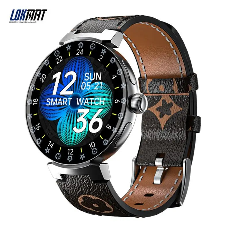 LOKMAT TIME PRO Fashion Smart Watch Rotating Key Full round Touch Screen NFC -BT Calling