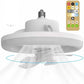 LED Ceiling Fan With Remote Control 360 Rotating E27 Base 30W