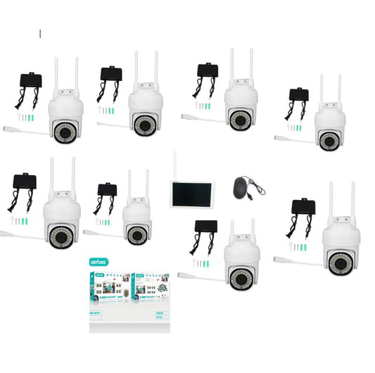 Ball Machine Camera Set With Screen 8 Channel