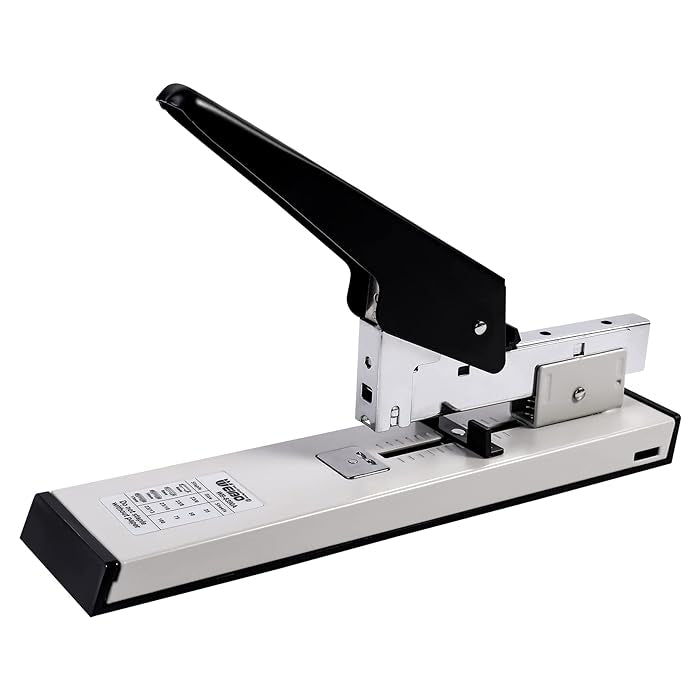 Weibo Heavy Duty Stapler with 2000 Staples, 100 Sheets High Capacity Office Stapler, Manual Big Stapler, Metal Large Stapler for Paper Binding Desk Stapler