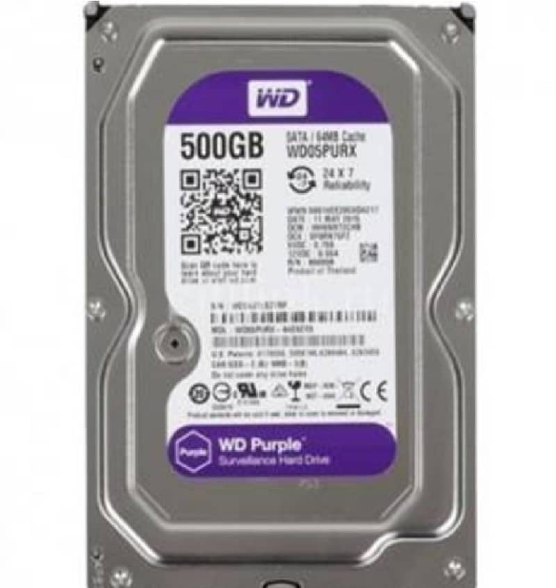 500gb WD Purple Surveillance Hard Drive