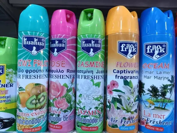 KuaKua Air Freshener Aerosol 480ml Various Options Available