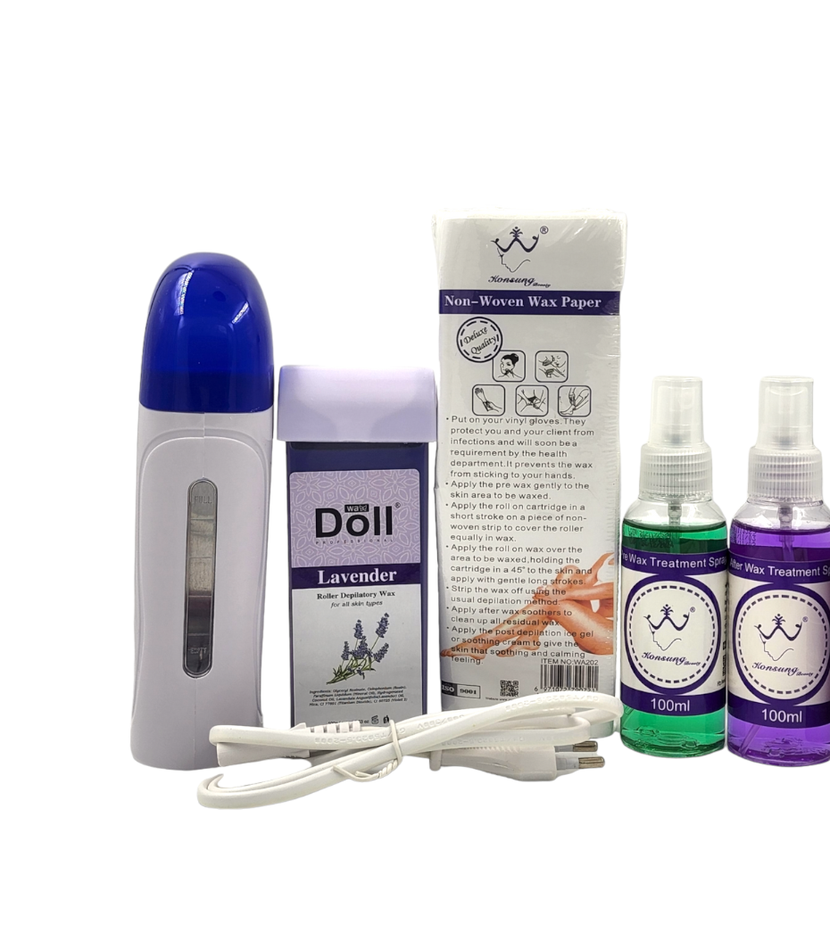 Professional 5 pc Depilatory Waxing Hair Removal Kit 1