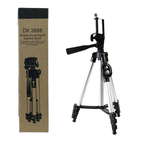 Portable And Foldable Camera Mobile Tripod With Bluetooth Remote