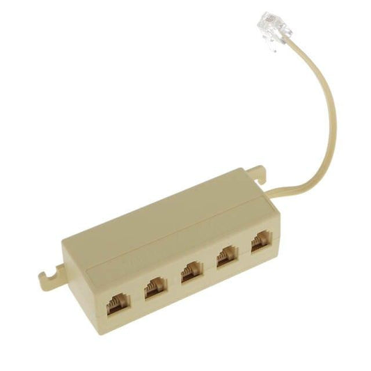 RJ11 5 Way Splitter Connector Adapter