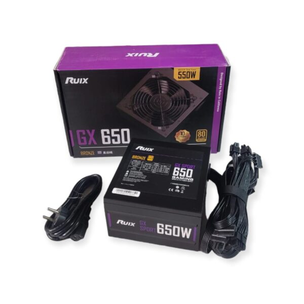 RUIX GX650 Gaming Power Supply 550W