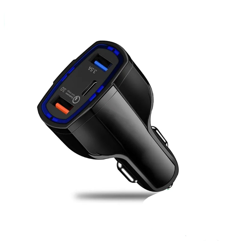 35W USB QC3.0 + PD + USB 3.5A Fast Car Charger