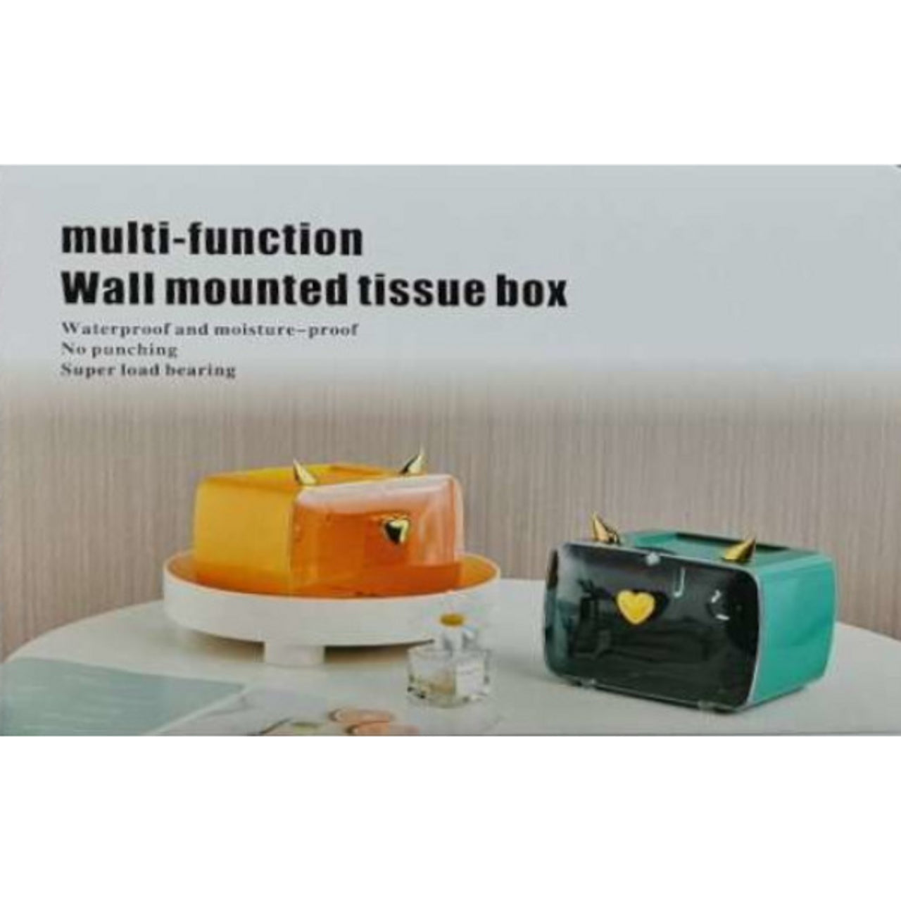 Multi-function Wall-Mounted Tissue Box