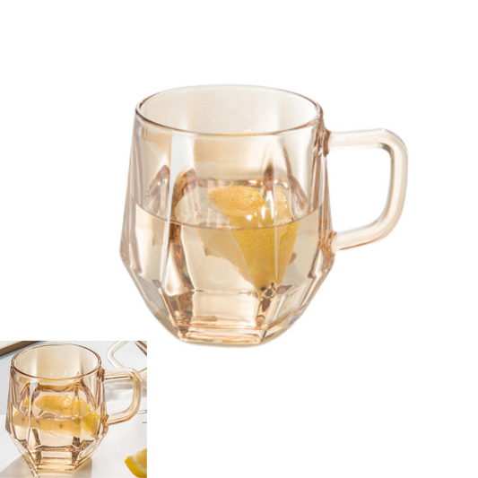 6Pcs Glasses with Handle for Tea and Coffee