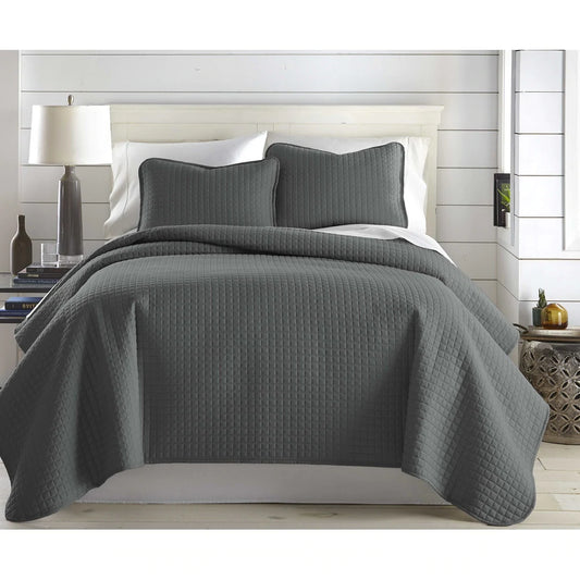 Solid 3-piece Queen Size Quilt Set