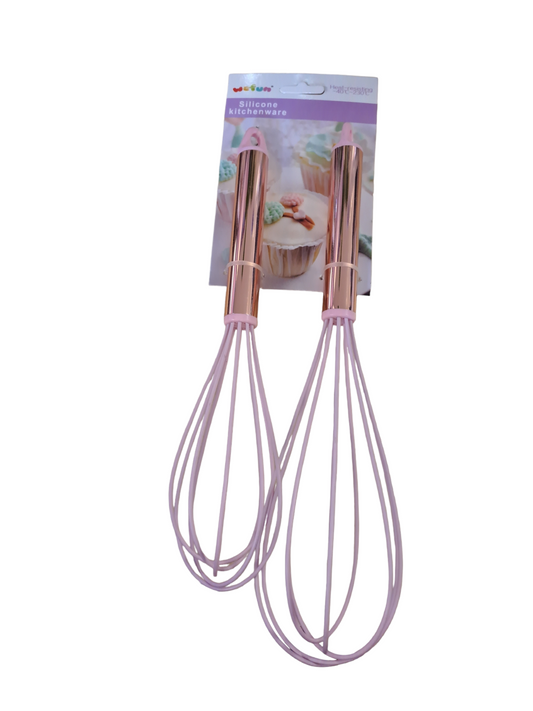 Silicone Whisk  With Gold Handle