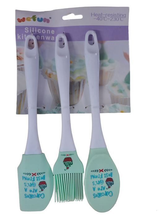 3pc Cooking and Baking Silicone Untenlis