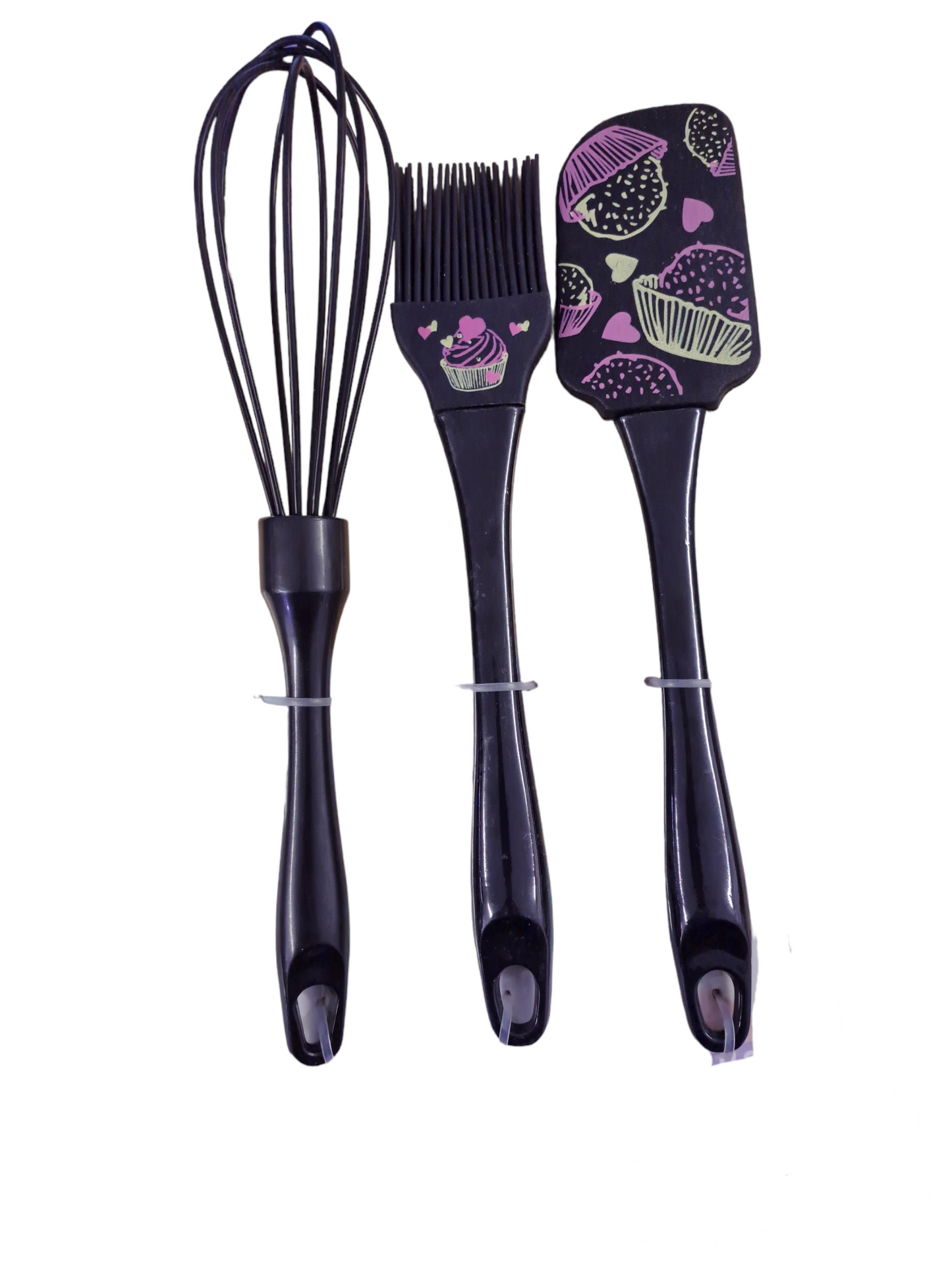 3 In 1 Silicone Kitchenware Set -Black