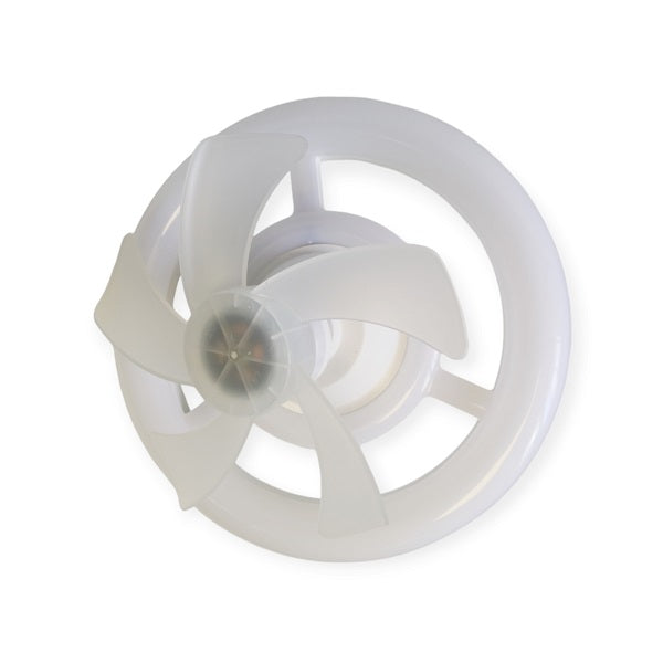 60W Swinging Head Fan Light With Remote Control Adjustable Colour Temperature