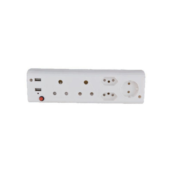 AUSMA 5 Way Multiplug Adapter with Fire Resistant