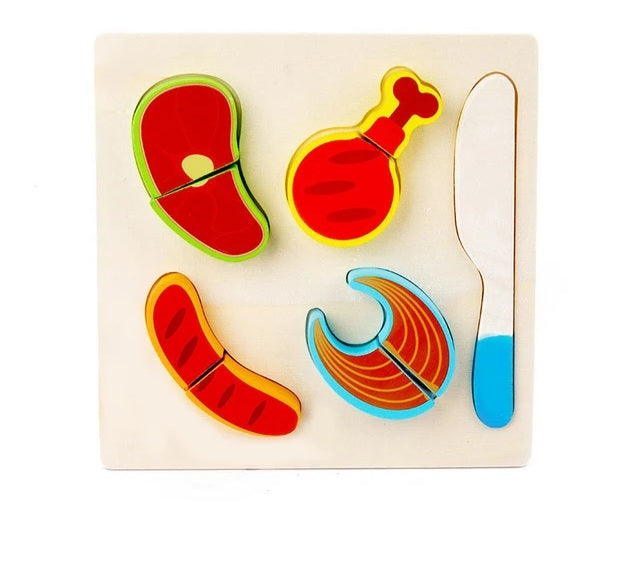 Wooden Cutting Food Cutting Fruit Cutting Set