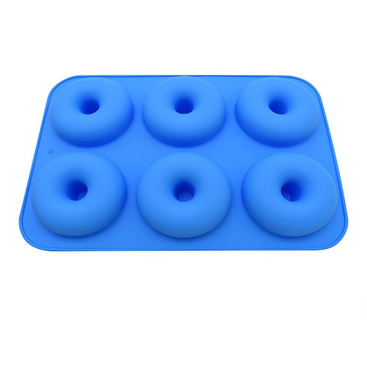 Pan of 6 Round Doughnut Silicone Mould