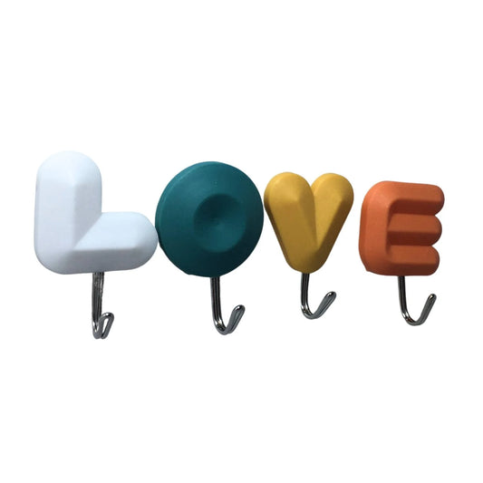 L.O.V.E Designed Plastic With Stainless Steel Hooks