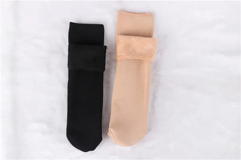 Girl's and Women's Soft and Cozy Solid Winter Thick Warm Socks- 10pack