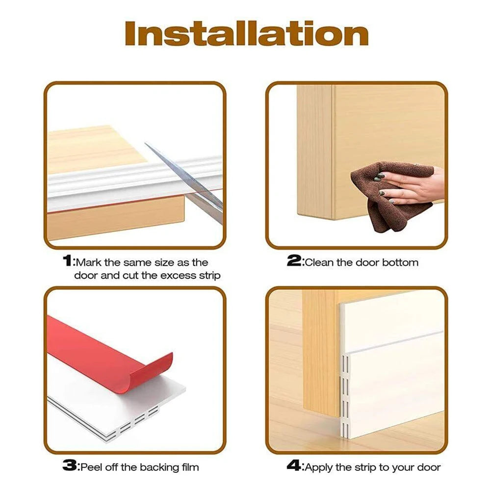 Transparent Silicone Door Bottom Seal