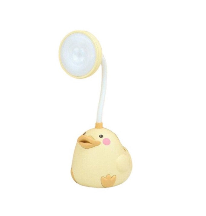 USB Rechargeable Duck Table Lamp 2 Settings With Pencil Holder