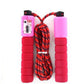 Skipping Rope Adjustable Speed Skipping Jump Rope With Counter - Pink