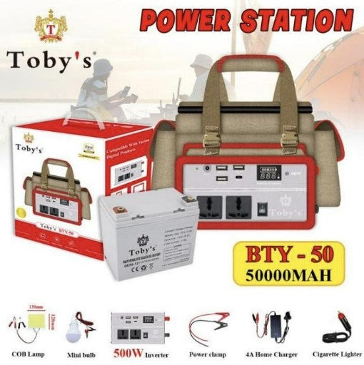 TOBY'S Battery & Power Station For Camping 300W/400W/500W