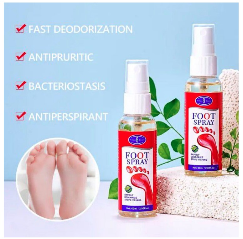 Sweaty Feet & Anti - Bacterial Foot Odour Spray