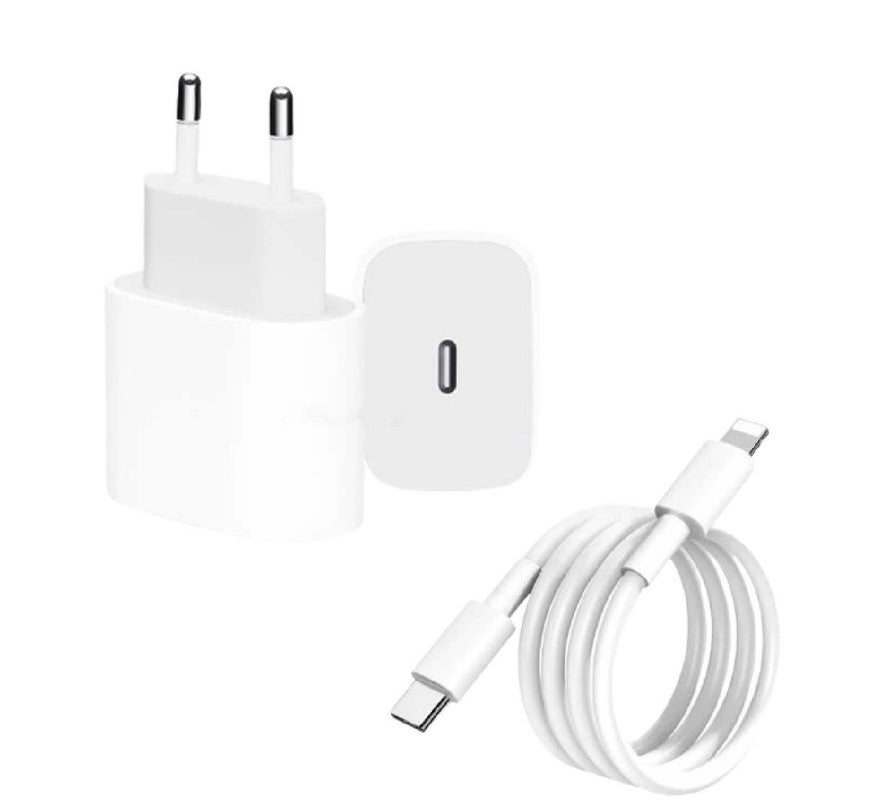 Apple 20W USB-C Power Adapter with Type C to Lightning Cable (8 pin ...