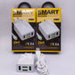 Smart 5.8A 4 Port Charger With 1m Cable