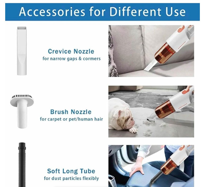 Wireless 2 In 1 Handheld Home and Car Vacuum Cleaner