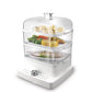 RAF White Electric Food Steamer  1200W