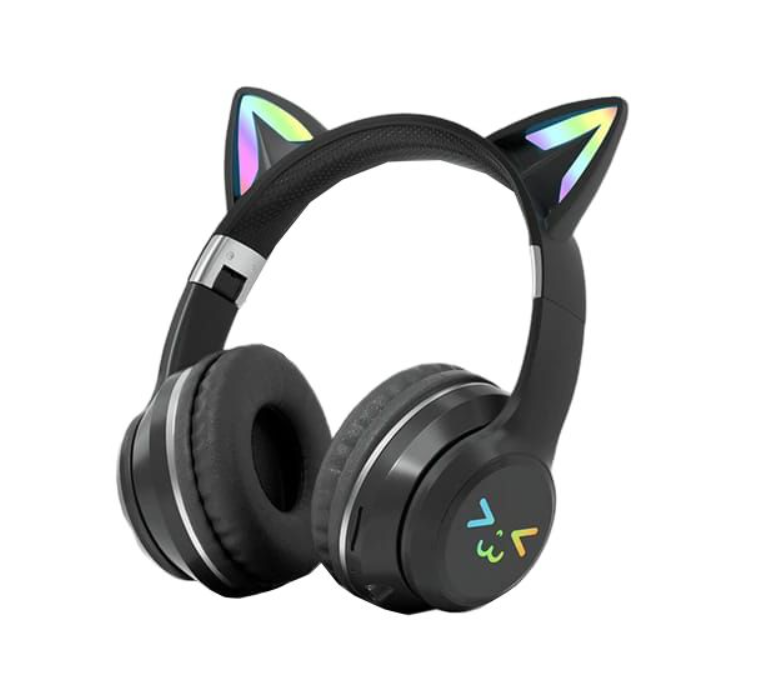 Cat Ear RGB Wireless Bluetooth Stereo Headphones with Mic – Megamall ...