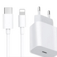 25W USB-C Fast Charging Adapter and Lightning Cable for iPhone