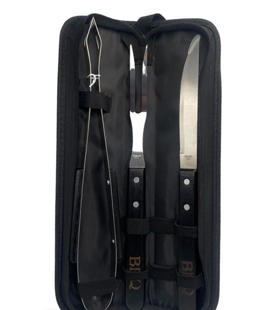 3 Piece Stainless Steel Braai Utensil Set TI-83