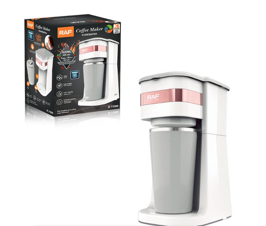 420ML RAF Filter Coffee Maker With A Travelling Mug 700Watts R.119W