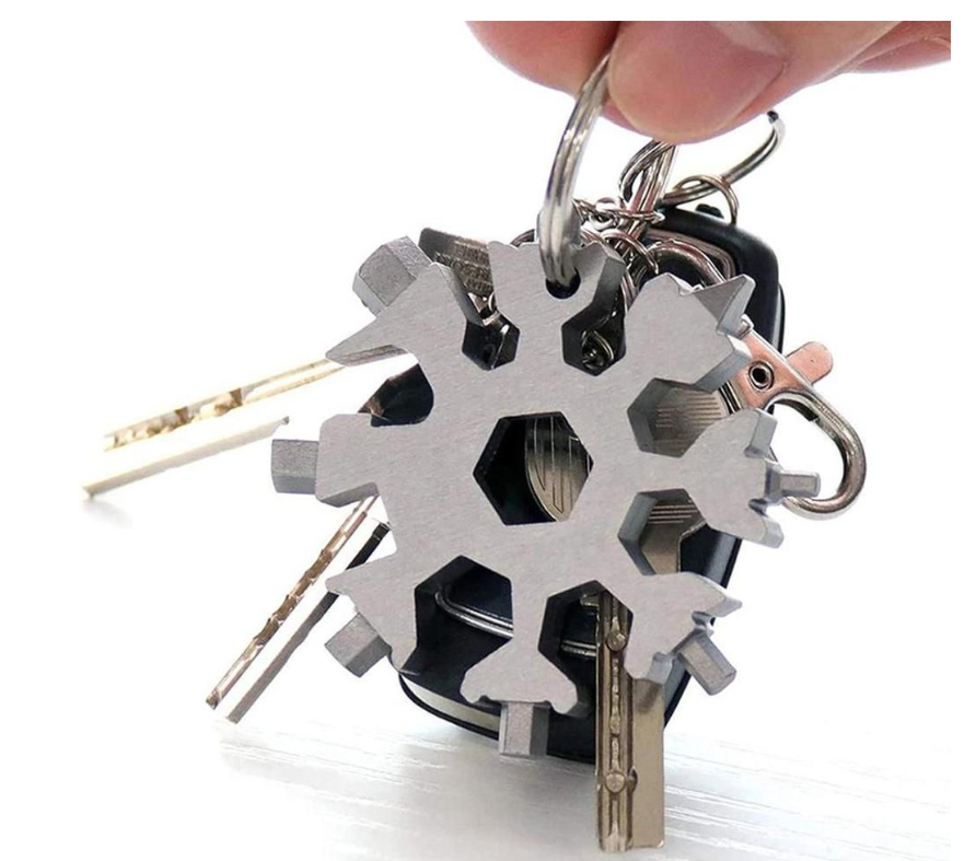 18-in-1 Multi-Tool Snowflake Pocket Tool Keyring