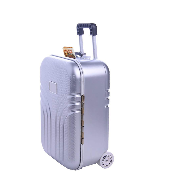 Creative Suitcase Piggy Bank, Mini Small Trolley Luggage Money Box